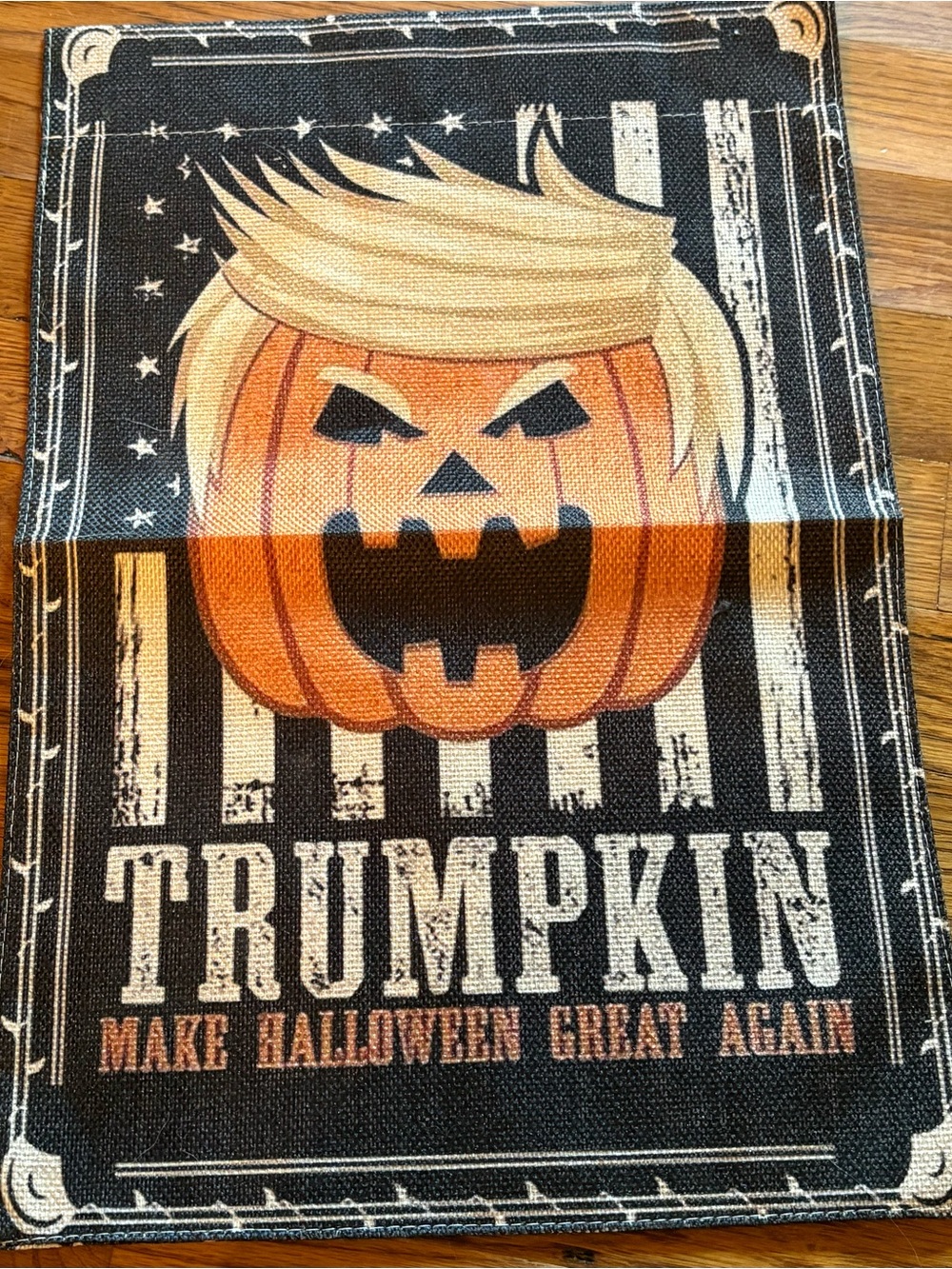 Trumpkin “Make Halloween Great Again” 12x18 Garden Flag, NWOT